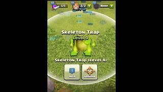 Upgrade Skeleton Trap Level 1 to Level Max ( Clash of Clans)
