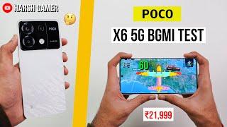 Poco X6 5G Pubg Test With FPS Meter, Heating and Battery Test | Best Phone Under ₹20,000? 