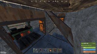 Rust - 2x1 into the standard 2x2 roof bunker under 40 sec. patched.