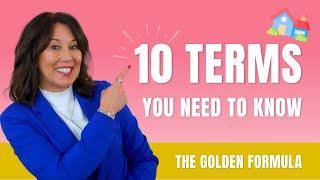 Top 10 REI Terms To Sound CONFIDENT As An Investor + THE GOLDEN FORMULA