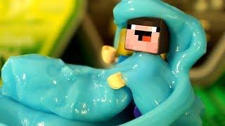 Magnetic SLIME vs LEGO Minecraft - Stop Motion Animation