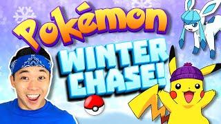 ️ POKEMON Winter Run | FREEZE DANCE Brain Break + Kids Workout | GoNoodle Inspired