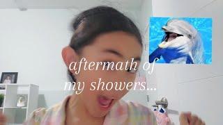 The AFTERMATH of my showers... *watch till the end.* |Funny|Routine|shower| #autumn #thatgirl