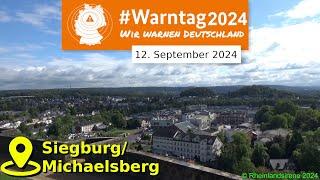 Bundesweiter Warntag 2024 | Probealarm mit Fehlauslösung in Siegburg