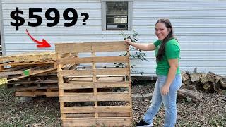 Turning Free Pallets into a $599 Headboard (and building a bedframe) - Pallet Furniture Build