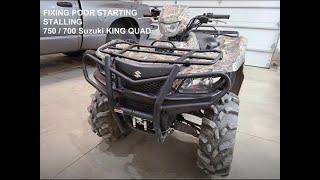 Suzuki King Quad 750 / 700 AXI Poor Start, and Random Stalling Fix Explained and Corrected