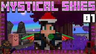 Mystical Skies #1 - МАГИЯ ПРИРОДЫ И THAUMCRAFT 6! | Выживание в майнкрафт с модами | SkyBlock 1.12.2