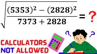 Solve this Puzzle | Calculators NOT Allowed | Get answer quickly by using these Tips and Tricks