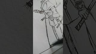 Drawing Ninja with pen || #penart #ninja #drawing #sketch #anime