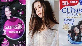 Clinic Plus Shampoo vs Sunsilk Shampoo|Comparison Video of Clinic Plus and Sunsilk Shampoo