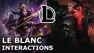 LeBlanc Interactions with Other Champions | BLACK ROSE GOT HIS INTEREST | League of Legends Quotes