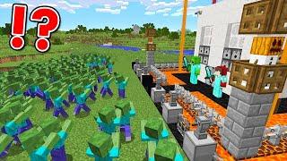 10 Security Build Hacks vs Zombies - Minecraft