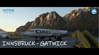 MSFS DAD AIRLINES - INNSBRUCK - GATWICK LONDON