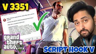 [FIXED] SCRIPT HOOK V CRITICAL ERROR AFTER GTA 5 UPDATE 3351 | SCRIPT HOOK V | GTA 5 MODS HINDI/URDU