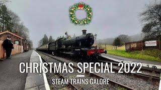 Christmas Special 2022 - Steam trains compilation - 100 Subs! Thank you.