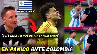 EN PANICO! PRENSA URUGUAYA ANALIZA PARTIDAZO COLOMBIA - FORMACIONES - MESSI EXPLOTA vs ARIBTRO