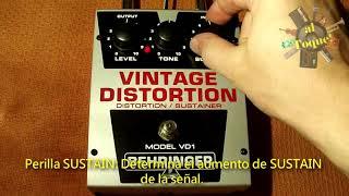 Test express del pedal Behringer VD1 Vintage Distortion con del Electro Harmonix Big Muff