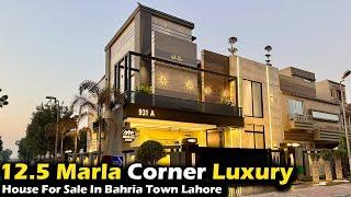 Most Beautiful 12.5 Marla Corner House For Sale In Bahria Town Lahore