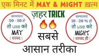 Use of may and might in hindi | use of may in english grammar | The Sabir Classes