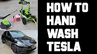 Tesla How To Wash Car - How To Wash Tesla Model Y Model 3 At Home - How To Hand Wash a Tesla