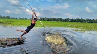 Best Boat Fishing Video 2021️Best Bamboo Crossbow Fishing TechniqueBig Fish Catching From Boat