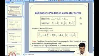 Mod-15 Lec-40 An Overview of Kalman Filter Theory