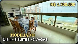 #224 APARTAMENTO VISTA MAR 3 DORMITÓRIOS E 2 VAGAS NO CANTO DO FORTE - PRAIA GRANDE