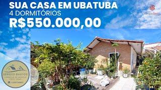 COMPRAR  CASA  EM UBATUBA, PRÓXIMO AS PRAIAS E MERCADOS, 2 CASAS DE 2 DORMITÓRIOS NO MESMO TERRENO