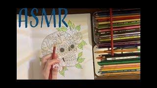 ASMR Colouring Book ️  Relaxing  (Whispers, book tapping & pencil sounds)