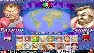 [Fightcade HD] - Hyper Street Fighter II Online Casuals - Louie_swe (SWEDEN) vs. ko-rai (JAPAN)