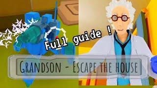 Grandson escape the house horror game guide + full gameplay