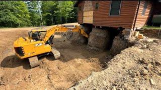 Time-lapse of Building a New Basement Under a House