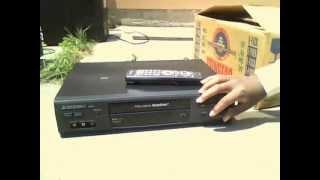 I Found a Mitsubishi HS-U747 Precision TurboDrive VCR (S-VHS) and 34 VHS Tapes