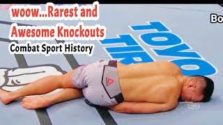 Rarest and Awesome Knockouts in the History of Combat Sports , MMA , boxing