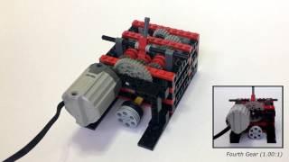 Lego Six-Speed Mechanical Gearbox