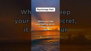 When you keep your feeling secret, it makes your crush...#shorts #facts #psychologyfacts