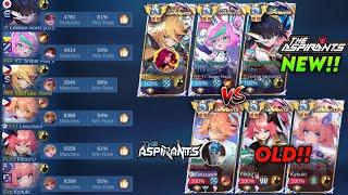 3V3!! ALL NEW ASPIRANTS SKINS VS OLD ASPIRANTS SKINS!! "RAXIE VS LETUZAWA" (WHO WILL WIN?) - MLBB