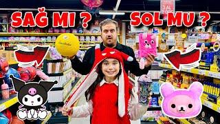 ELİF SİNEM KIRTASİYE CHALLENGE !! SAĞ MI ? SOL MU ? SEÇ BAKALIM !!