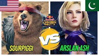 Arslan Ash (NINA) Vs Sourpiggi (KUMA) Red Bull Golden Letters 2024 Tekken 8 | GROUP A