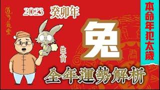 【生肖·兔】2023癸卯年/兔年【本命年/值太歲】/生肖運勢/整體運程解析/事業運/感情運/健康運/財運/