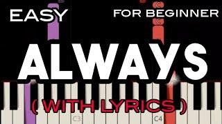 ALWAYS ( LYRICS ) - ERASURE | SLOW & EASY PIANO