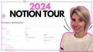 2024 Notion Tour | How I Stay Organized as a Content Creator & Free Template