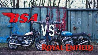 HEAD TO HEAD! Royal Enfield Interceptor VS BSA Goldstar! 650cc Super Middleweight Battle!