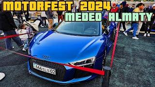 MOTORFEST ALMATY 2024. ТЮНИНГОВАННЫЕ МАШИНЫ, AUDI R8, LAMBORGHINI AVENTADOR, 911 TURBO S, BMW M5