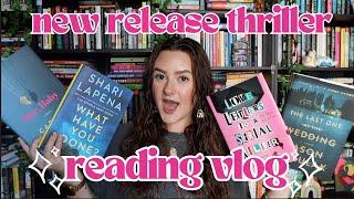 NEW RELEASE THRILLER READING VLOG 2024 | good books, fall activities & packing to move!