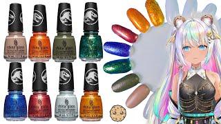 Dinosaur Skin Nail Polish , China Glaze Jurassic World: Dominion Movie Polish