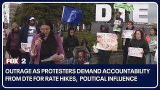 Outrage as protesters demand accountability from DTE for rate hikes, political influence