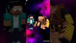 herobrine vs Mutant Piglin #minecraft #herobrine