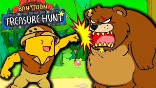 ПРИКЛЮЧЕНИЯ ВЕСЕЛОГО БАНАНА  + ОГРОМНЫЙ Медведь в игре на андроид - BANATOON: Treasure hunt