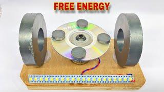 Free Energy Generator With Dc Motor And Two Big Magnet || Free Electricity | Magnetic Motor Dynamo